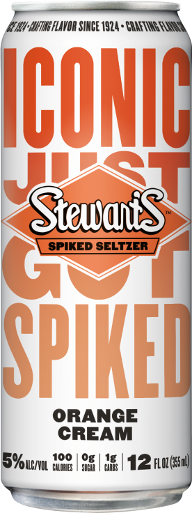 Stewarts Spike Seltzers - Orange Cream Flavor